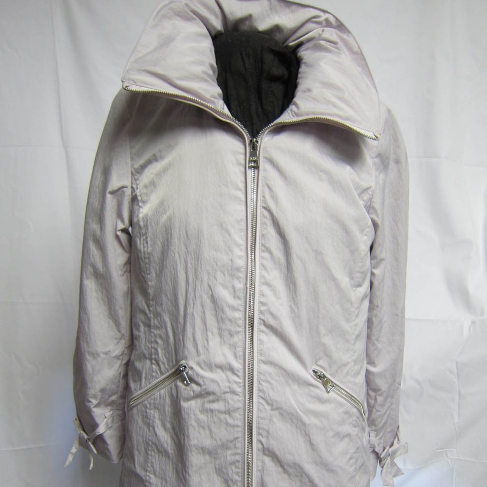 NWT Karl Lagerfeld Rain Jacket Stow in Collar Hood